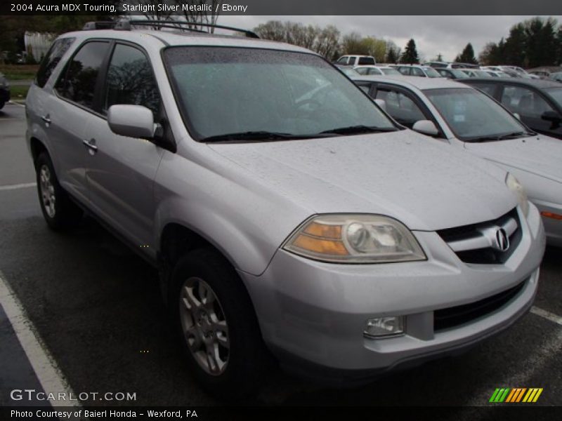 Starlight Silver Metallic / Ebony 2004 Acura MDX Touring