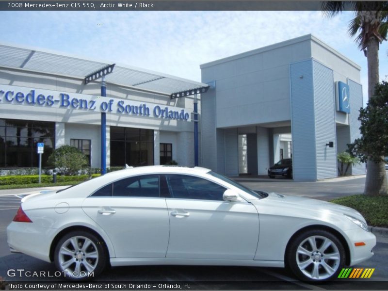 Arctic White / Black 2008 Mercedes-Benz CLS 550