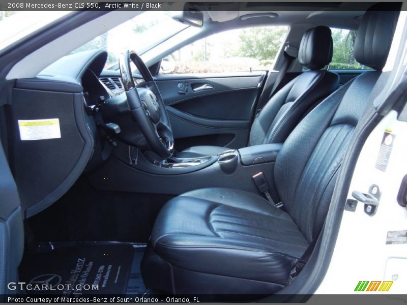 Arctic White / Black 2008 Mercedes-Benz CLS 550