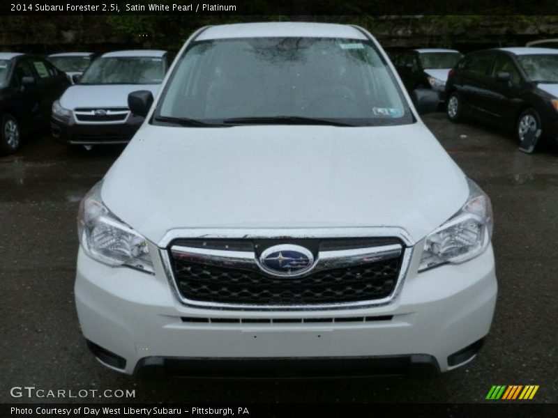 Satin White Pearl / Platinum 2014 Subaru Forester 2.5i