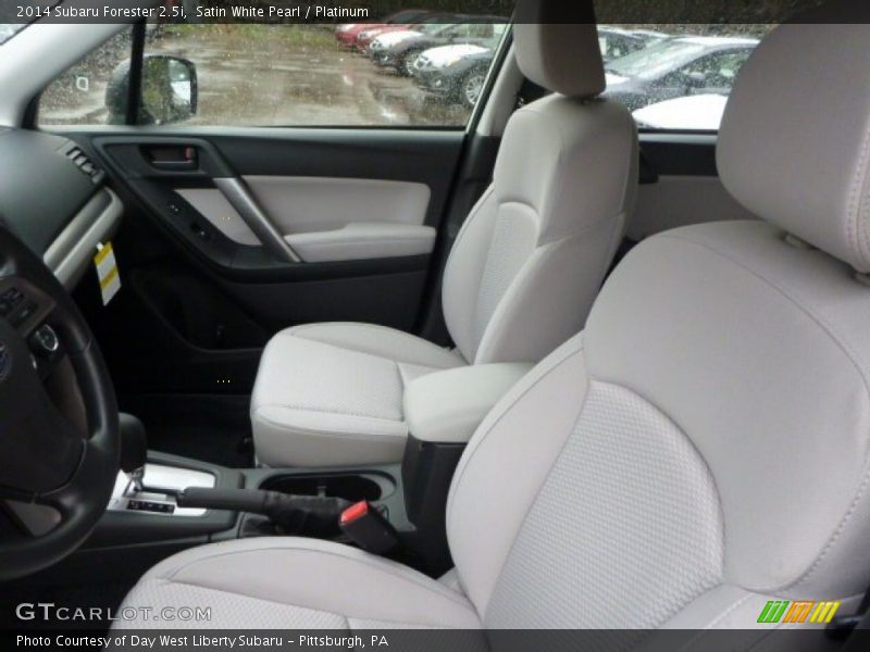 Satin White Pearl / Platinum 2014 Subaru Forester 2.5i