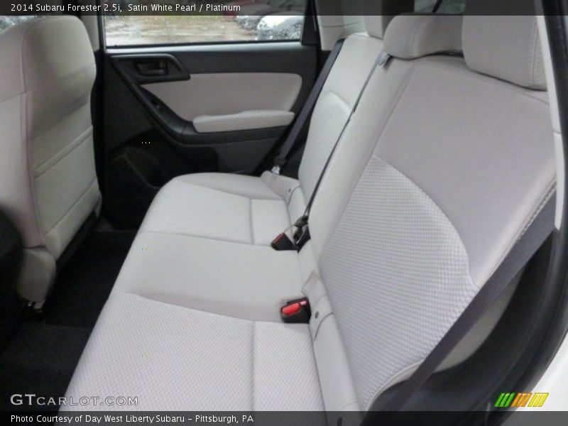 Satin White Pearl / Platinum 2014 Subaru Forester 2.5i