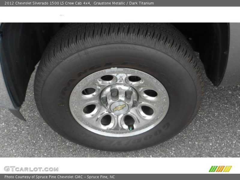 Graystone Metallic / Dark Titanium 2012 Chevrolet Silverado 1500 LS Crew Cab 4x4