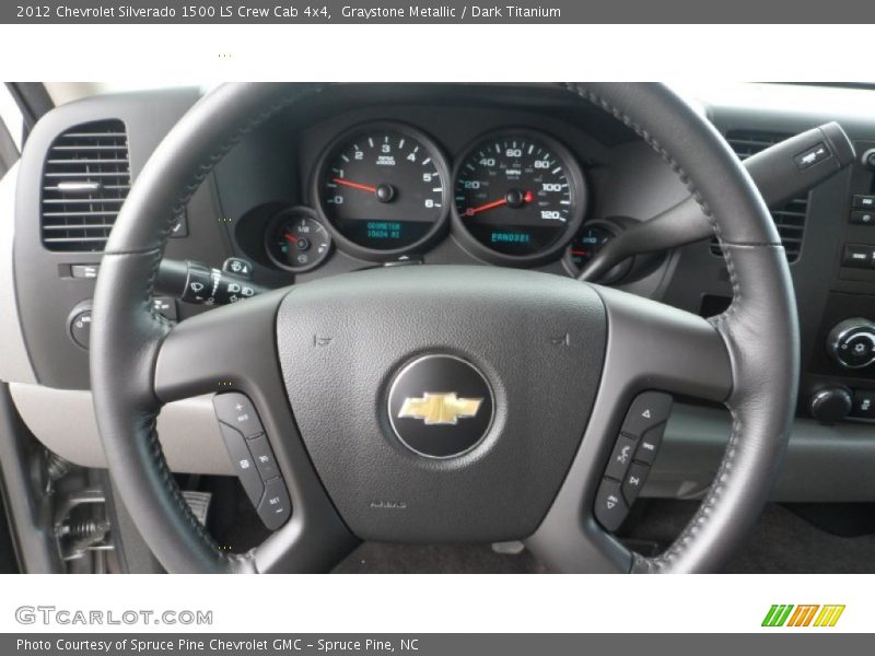 Graystone Metallic / Dark Titanium 2012 Chevrolet Silverado 1500 LS Crew Cab 4x4