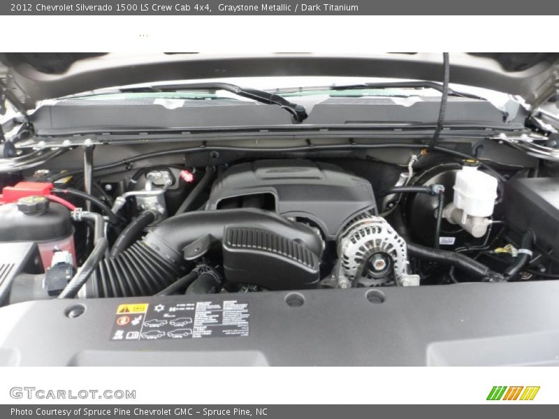 Graystone Metallic / Dark Titanium 2012 Chevrolet Silverado 1500 LS Crew Cab 4x4