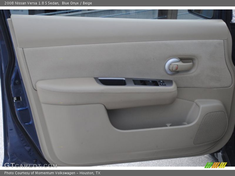 Blue Onyx / Beige 2008 Nissan Versa 1.8 S Sedan