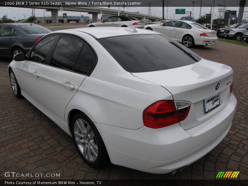 Alpine White / Terra/Black Dakota Leather 2006 BMW 3 Series 325i Sedan