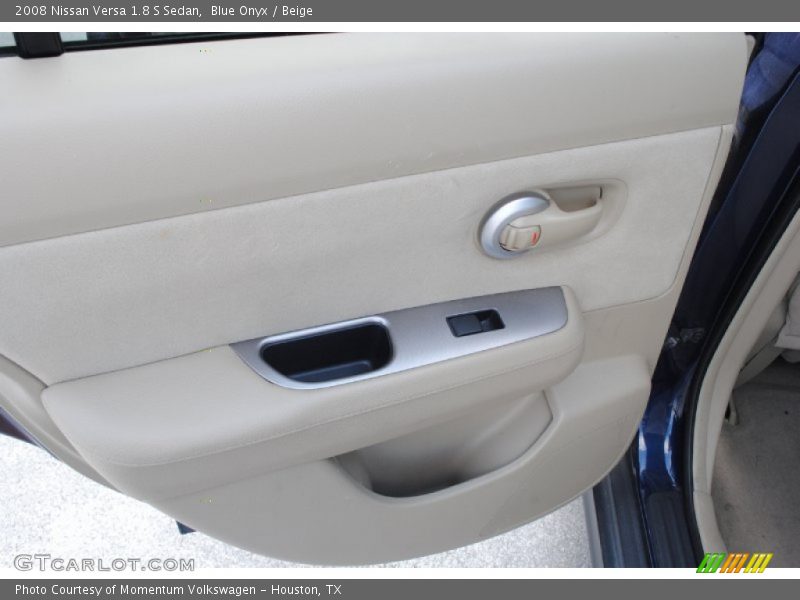 Blue Onyx / Beige 2008 Nissan Versa 1.8 S Sedan