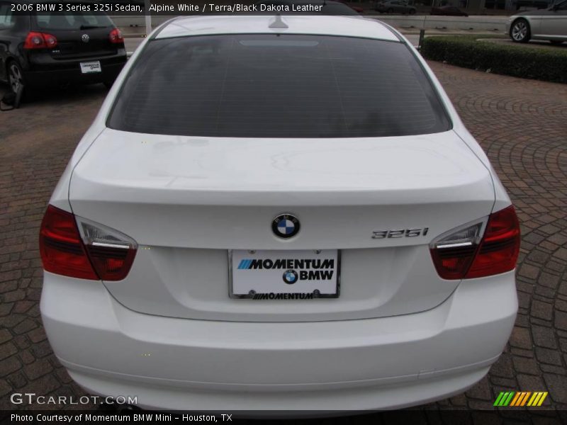 Alpine White / Terra/Black Dakota Leather 2006 BMW 3 Series 325i Sedan