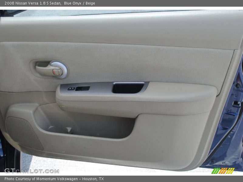 Blue Onyx / Beige 2008 Nissan Versa 1.8 S Sedan