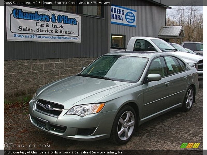 Seacrest Green Metallic / Warm Ivory 2009 Subaru Legacy 2.5i Sedan