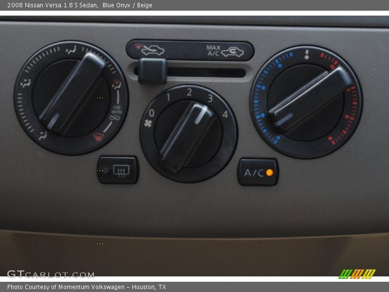 Blue Onyx / Beige 2008 Nissan Versa 1.8 S Sedan