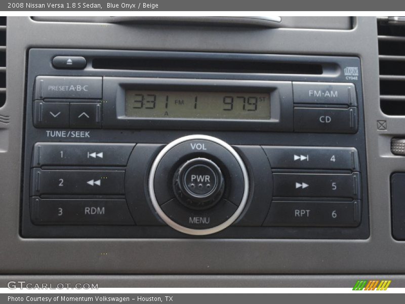 Blue Onyx / Beige 2008 Nissan Versa 1.8 S Sedan