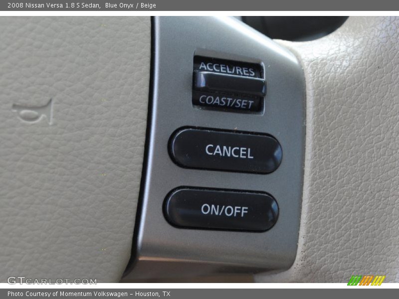 Blue Onyx / Beige 2008 Nissan Versa 1.8 S Sedan