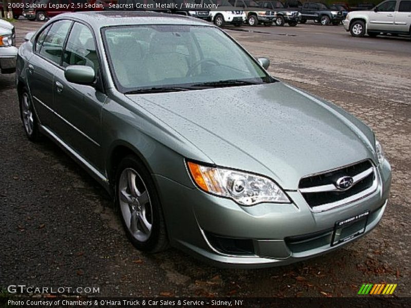 Seacrest Green Metallic / Warm Ivory 2009 Subaru Legacy 2.5i Sedan