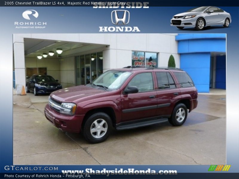 Majestic Red Metallic / Light Gray 2005 Chevrolet TrailBlazer LS 4x4