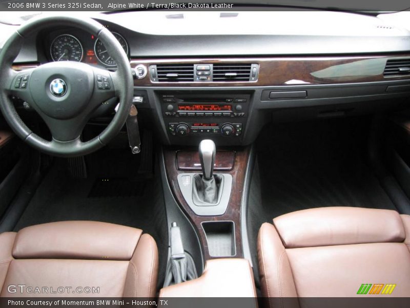 Alpine White / Terra/Black Dakota Leather 2006 BMW 3 Series 325i Sedan
