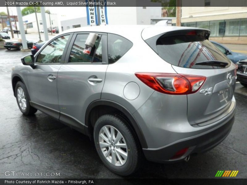 Liquid Silver Metallic / Black 2014 Mazda CX-5 Touring AWD