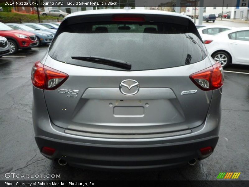 Liquid Silver Metallic / Black 2014 Mazda CX-5 Touring AWD