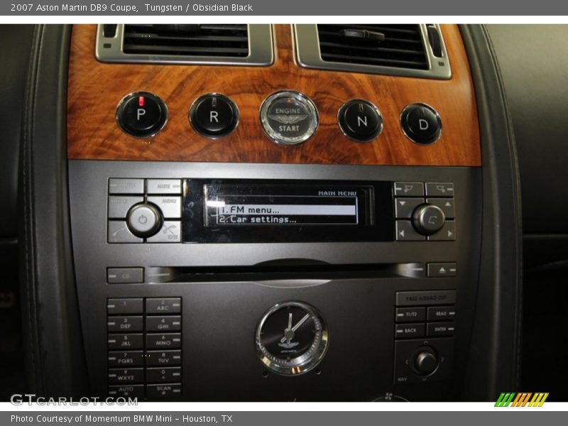 Controls of 2007 DB9 Coupe