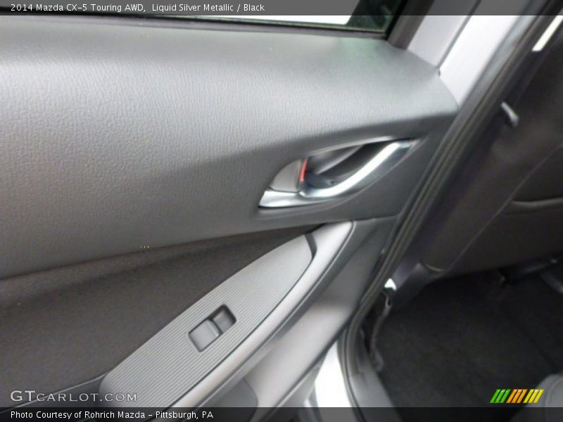Liquid Silver Metallic / Black 2014 Mazda CX-5 Touring AWD