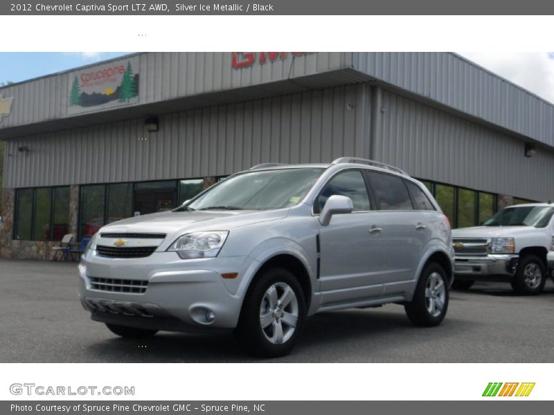 Silver Ice Metallic / Black 2012 Chevrolet Captiva Sport LTZ AWD