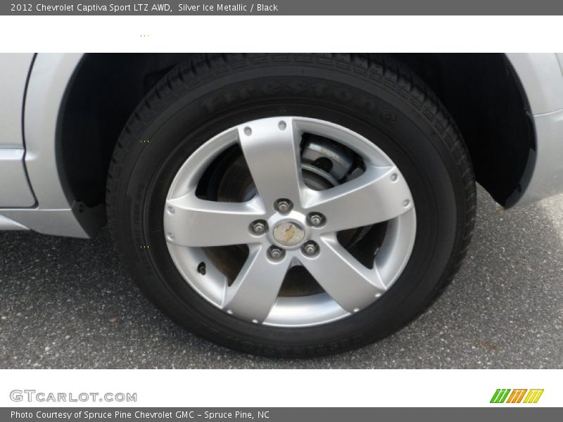 Silver Ice Metallic / Black 2012 Chevrolet Captiva Sport LTZ AWD