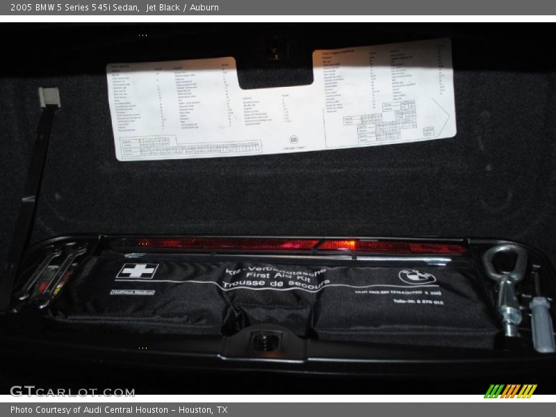 Jet Black / Auburn 2005 BMW 5 Series 545i Sedan