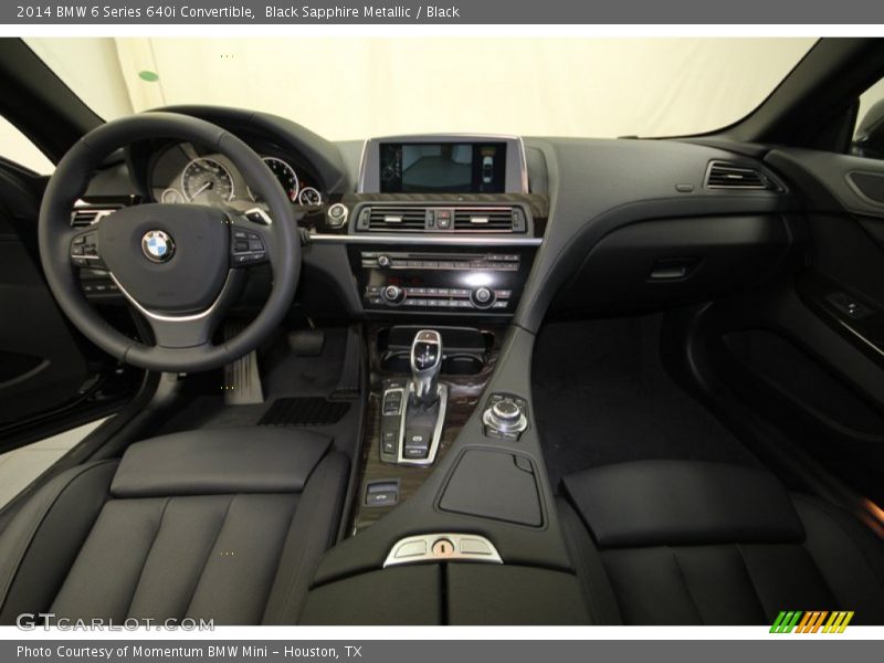 Black Sapphire Metallic / Black 2014 BMW 6 Series 640i Convertible