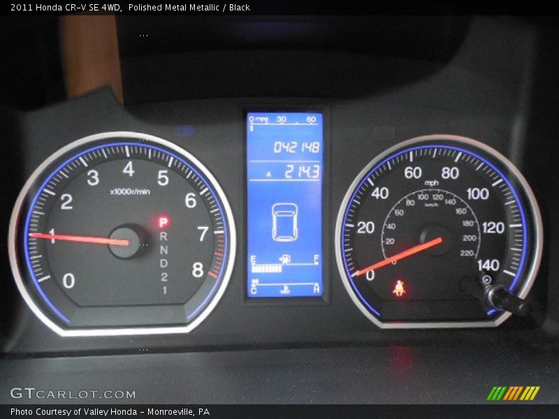 Polished Metal Metallic / Black 2011 Honda CR-V SE 4WD
