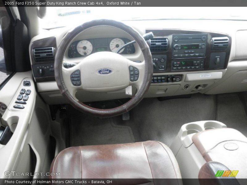 Oxford White / Tan 2005 Ford F350 Super Duty King Ranch Crew Cab 4x4