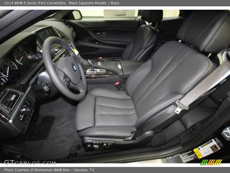  2014 6 Series 640i Convertible Black Interior