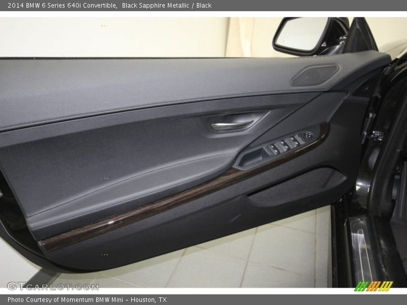Black Sapphire Metallic / Black 2014 BMW 6 Series 640i Convertible