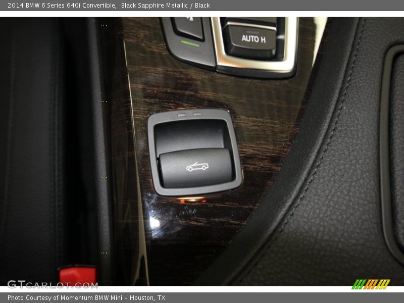 Black Sapphire Metallic / Black 2014 BMW 6 Series 640i Convertible