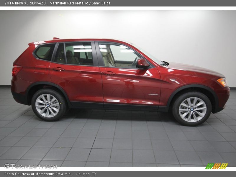  2014 X3 xDrive28i Vermilion Red Metallic