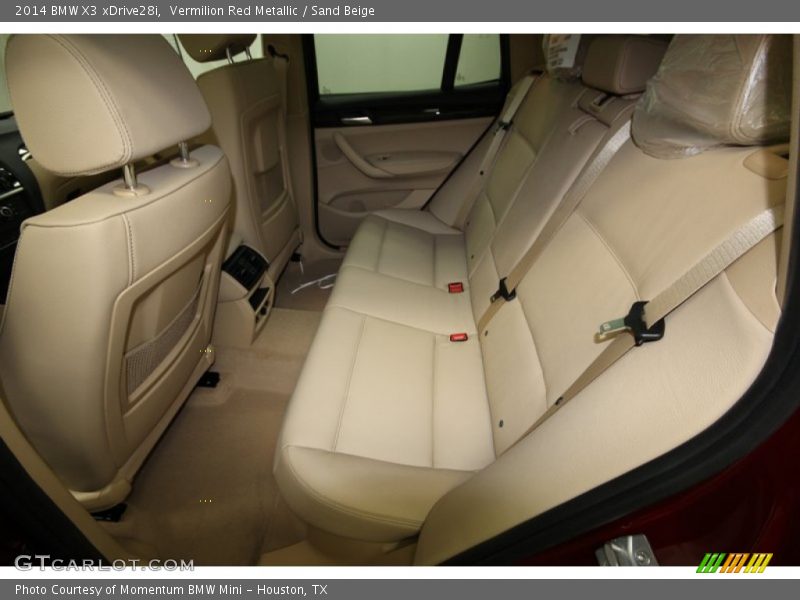 Rear Seat of 2014 X3 xDrive28i