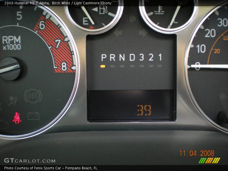 Birch White / Light Cashmere/Ebony 2009 Hummer H3 T Alpha