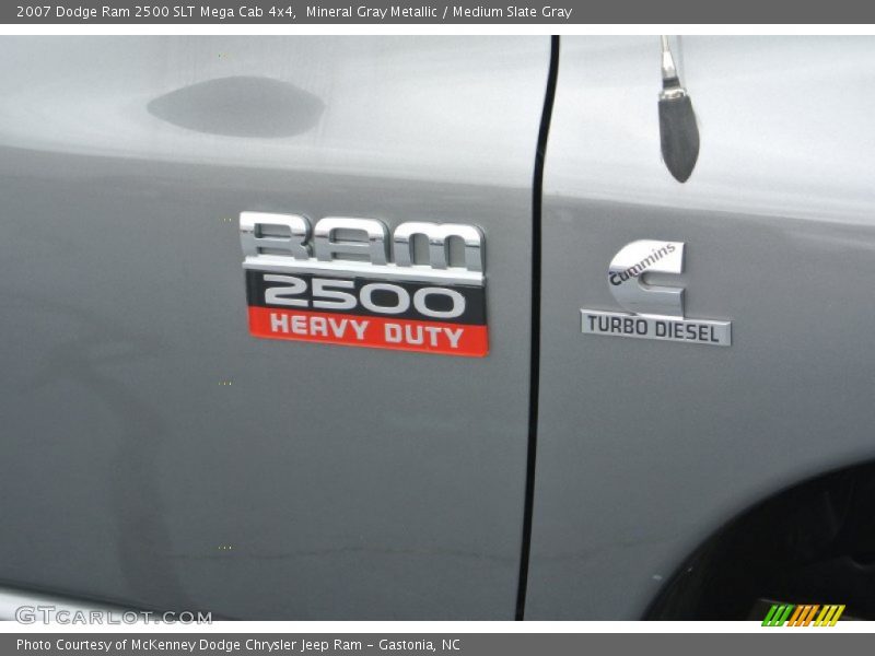Mineral Gray Metallic / Medium Slate Gray 2007 Dodge Ram 2500 SLT Mega Cab 4x4