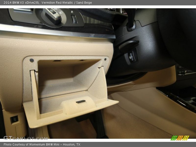 Vermilion Red Metallic / Sand Beige 2014 BMW X3 xDrive28i