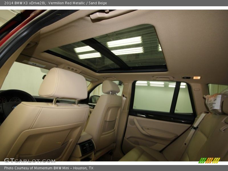 Sunroof of 2014 X3 xDrive28i