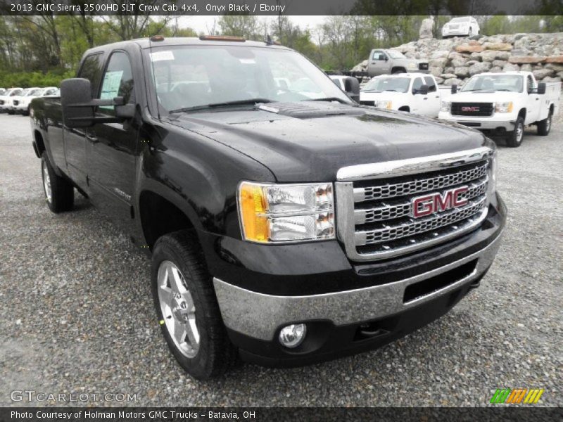 Onyx Black / Ebony 2013 GMC Sierra 2500HD SLT Crew Cab 4x4