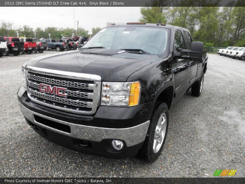 Onyx Black / Ebony 2013 GMC Sierra 2500HD SLT Crew Cab 4x4