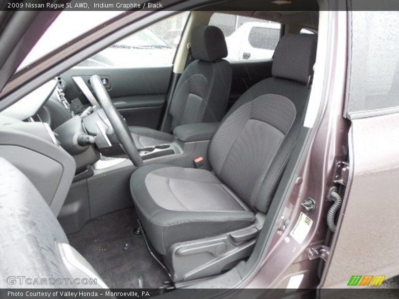  2009 Rogue SL AWD Black Interior