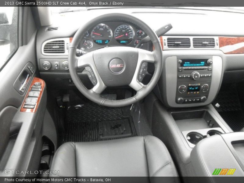 Onyx Black / Ebony 2013 GMC Sierra 2500HD SLT Crew Cab 4x4