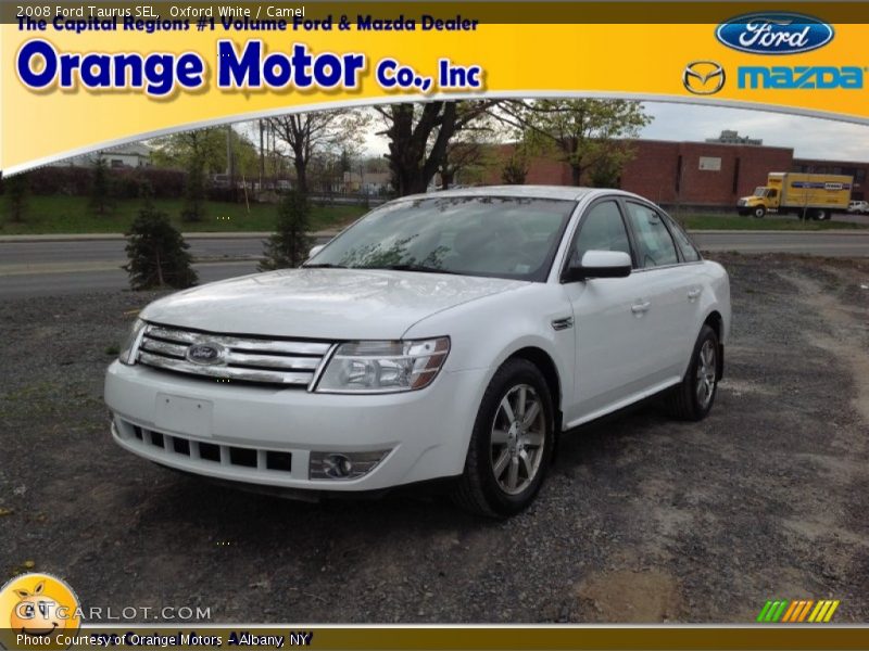 Oxford White / Camel 2008 Ford Taurus SEL