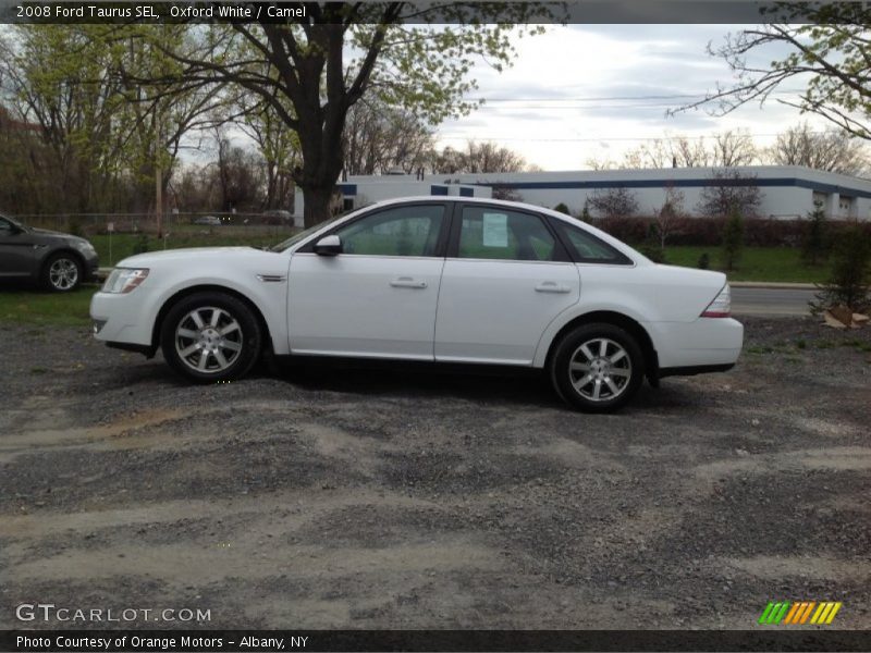 Oxford White / Camel 2008 Ford Taurus SEL