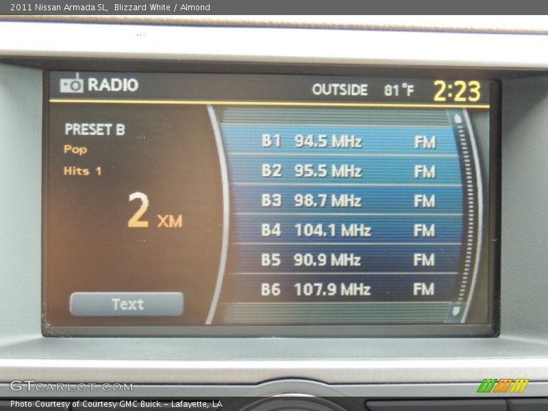 Blizzard White / Almond 2011 Nissan Armada SL