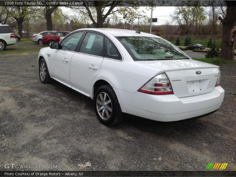 Oxford White / Camel 2008 Ford Taurus SEL