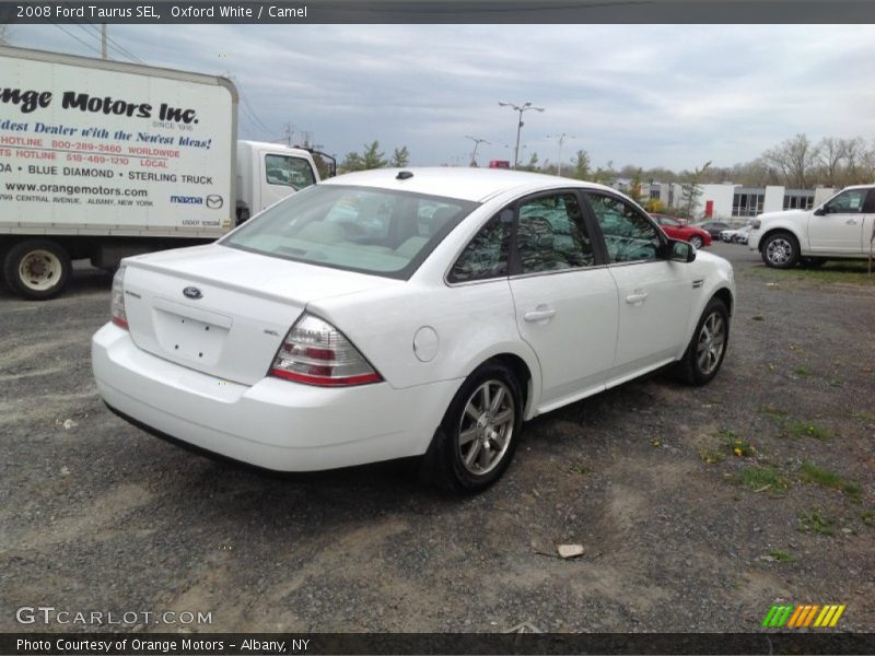 Oxford White / Camel 2008 Ford Taurus SEL