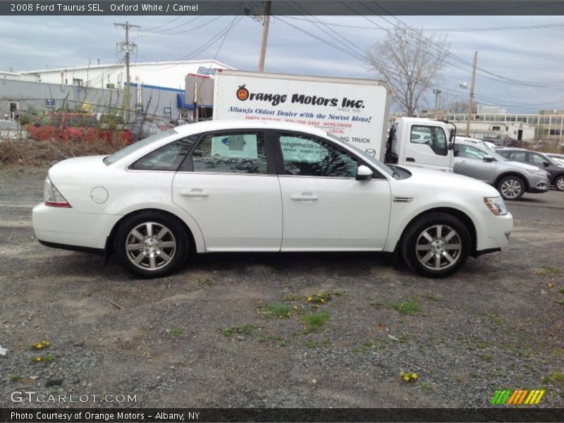 Oxford White / Camel 2008 Ford Taurus SEL